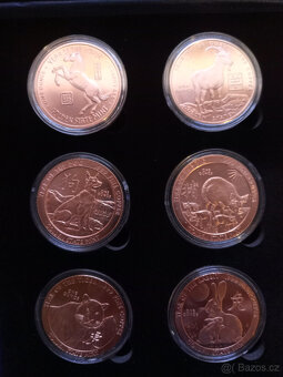 Lunární měděná série 12x 1oz Cu - 3