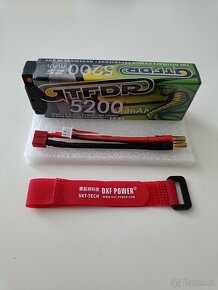 RC drift lipo, LI-POLY baterie, GTFDR 5200 mAh hardcase 5mm - 3
