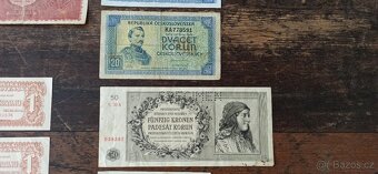 Bankovky a státovky 1919-1945, ČSR. Protektorát - 3