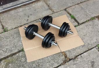 Jednoručky činky 2x15kg za 1990,-Kč - Plzeň - 3