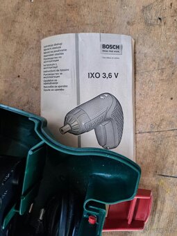 IXO šroubovák Bosch 3,6V - 3