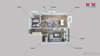 Prodej bytu 2+1, 68 m², Ústí nad Labem, ul. Sibiřská - 3