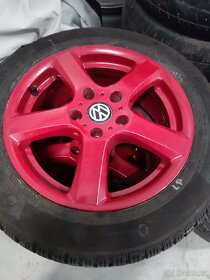 Alu Volkswagen 5x112 R16 + zimní pneu levně - 3