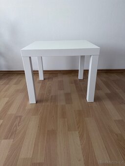 Noční / odkládací stolek IKEA Lack bílý 55x55 cm - 3
