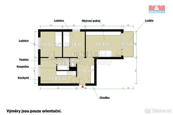 Prodej bytu 3+1, 64 m², Mariánské Lázně, ul. Na Výsluní - 3