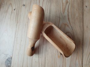 2x Dřevěná lopatka na čaj - 3