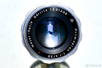 Meyer Primoplan 1,9/58 RED V M42 14-lamelový TOP STAV - 3