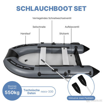 Air deck člun 3,33 m loď nafukovací podlaha Airdeck - 3