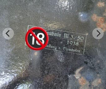 Smaltovana tabula cedula nacisticka NSV NSDAP - 3