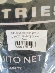 Moskytiéra bílá pro 2 osoby (na dvojlůžko) nová - 3