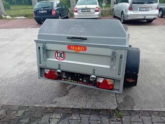 Přívěs, přívěsný vozík s alu bočnicemi a uzamykatelným víkem - 3