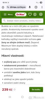 Inkontinenčni kalhotky Depend - 3