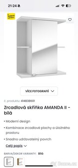 Koupelnova zrcadlova skrinka Amanda II - 3