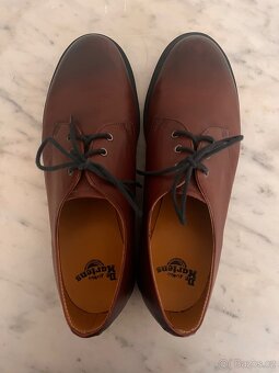 Dr. Martens 1461 PLAIN WELT SMOOTH LEATHER SHOES - BURGUNDY - 3