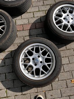 Alu kola Stilauto 15 4x100 s letními pneu Bridgestone - 3