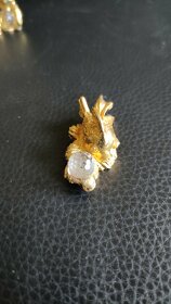Miniatury - křišťál, různé pozlacený kov značený - 3