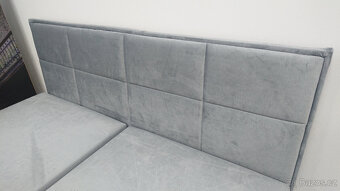 Nová šedá boxpostel NOVA 180x200 cm - 3