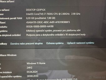 Starší notebook 14" HP Elitebook x360, i7 7600U, 8GB, SSD 2 - 3