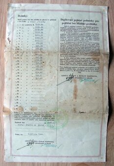 Stará pojišťovací smlouva z roku 1919 - 3