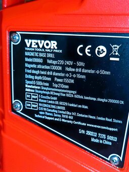 Magnetická vrtačka - 1500W s Regulací ot. - 3