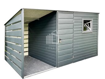 Zahradní domek 3x2,5m + přístřešek 1,5m - Okno - dveře - 3
