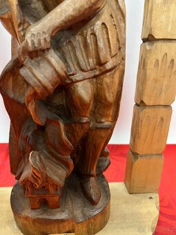 Starý dřevěný Svatý Florián, patron hasičů - 3