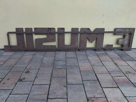 F.MUSIL - starý firemní nápis z obchodu a hospody - 3