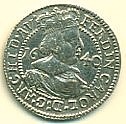Rakousko 3 Kreuzer 1640, 1650, Hall - 3