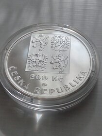 Pamětní mince 200Kč 2001 Fotbal proof - 3