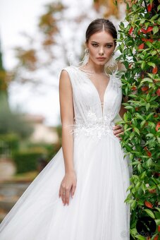Luxusní nenošené svatební šaty, Windflower, 38 EU (S) - 3