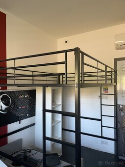 Kovová patrová postel s ochranou proti vypadnuti - 3