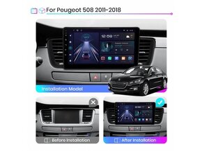 Android autorádio s navi pro PEUGEOT 508 (2011-2018) - 3