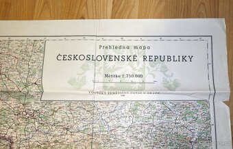 Velká mapa Československa z roku 1947. - 3