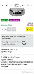 Kryty šroubů pro nákladní vozidla 32 - 3