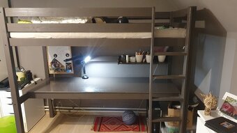 patrová postel s pracovní deskou Vipack - 3