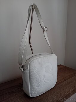 QVC dámská kabelka kožená nová - 3