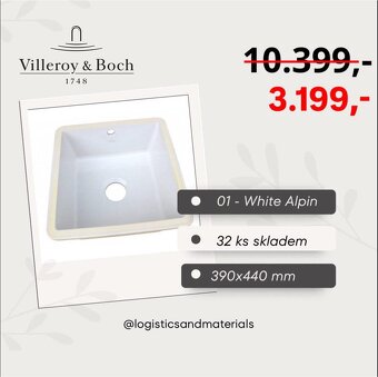 Villeroy & Boch výprodej — luxusní sanitární keramika - 3