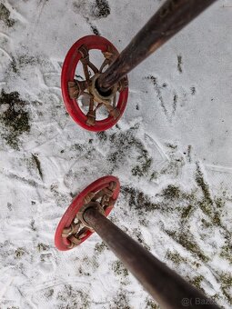 Hůlky starožitné na běžky - 3