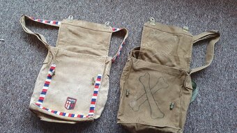 Staré retro trampské vojenské brašny - 3