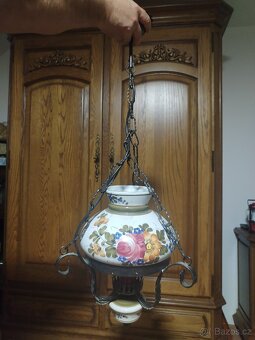 Starý porcelánový lustr - 3
