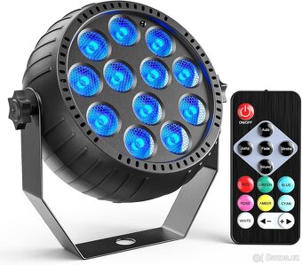 4xRtktoup RGB dobíjecí LED par Light, - 3