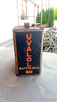 Stará plechovka UVAOL AUTO-OIL originál - 3