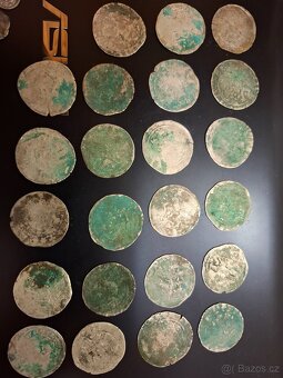 Stříbrné mince 81 ks Pražské groše, středověk,atd - 3