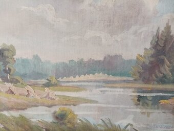 OBRAZ OLEJ NA PLÁTNĚ MALÍŘ VLADIMÍR TVRDÍK - 3