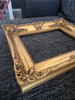 Starožitný pozlacený rám - 3
