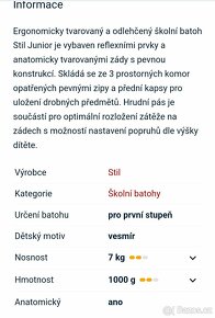 Školní taška Stil - 3