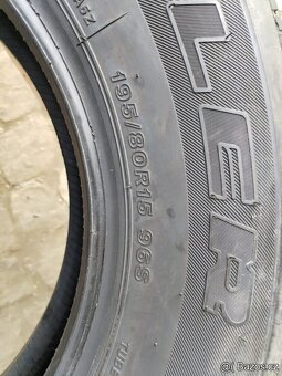 195/80/15 letni pneu DUNLOP a BRIDGESTONE 195/80 R15 - 3