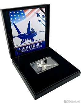 Stříbrná mince FIGHTER JET, 1 oz, 20 $, Libérie 2024 - 3