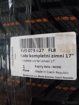 NOVÝ zimní Alu komplet Š.Superb III,VW Passat B8-215/55R17 C - 3