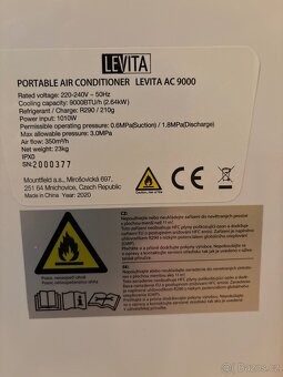 Mobilní klimatizace LEVITA AC 9000 – plně funkční, 2,64 kW - 3